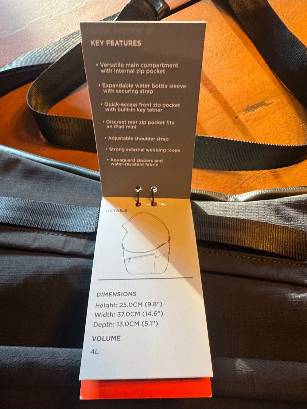ALPAKA Flow Satchel 4L Black Axoflux 210D Crossbody Sling Bag NWT EDC Travel - Picture 7 of 11